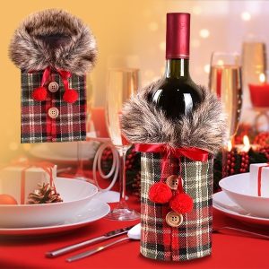 Božićna navlake za vinsku bocu | VINOPOUCH