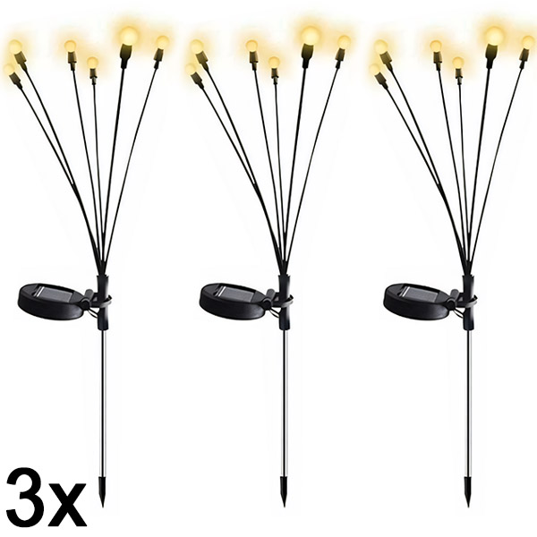 3x Solarna Svjetiljka s Dva Načina Rada (6 žarulja) | SOMPEX