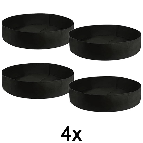 4x Tkaninska povišena vrtna gredica – 90 x 30 cm, prozračni filc | PLANTIE