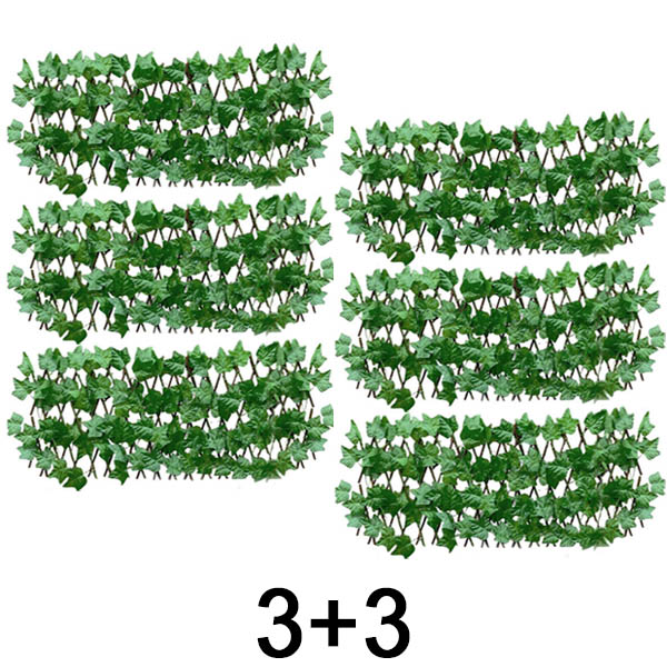 3x Proširiva panelna ograda s bršljanom – 30×180 cm, UV-otporna, bez alata | GREENFENCE 1+1 GRATIS