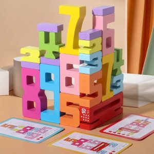 Montessori drvene kocke s brojevima (20 komada) | NUMBLOCK